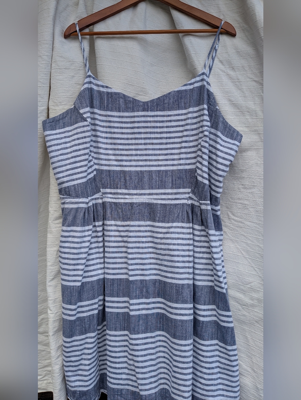 Old Navy sundress Blue White Stripe XXL